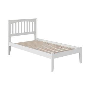 AFI Mission Twin Platform Bed with Open Foot Board in Grey AR8721009 ...