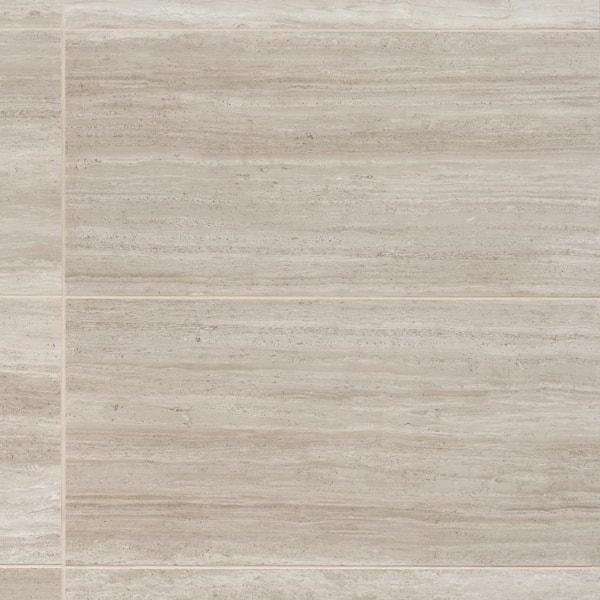 Ivy Hill Tile Atlanta Taupe 11.72 in. x 23.69 in. Matte Travertine Look Porcelain Floor and Wall Tile (15.5 sq. ft./Case)