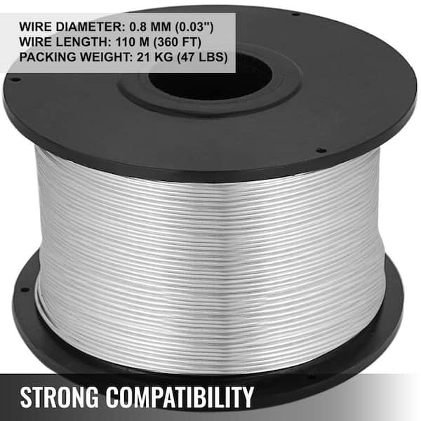 Rebar Tie Wire Coil 45 Rolls Stainless Steel Rebar Tying Wire Tool 360 ft. x 0.03 in. for Automatic Rebar Tying Machine