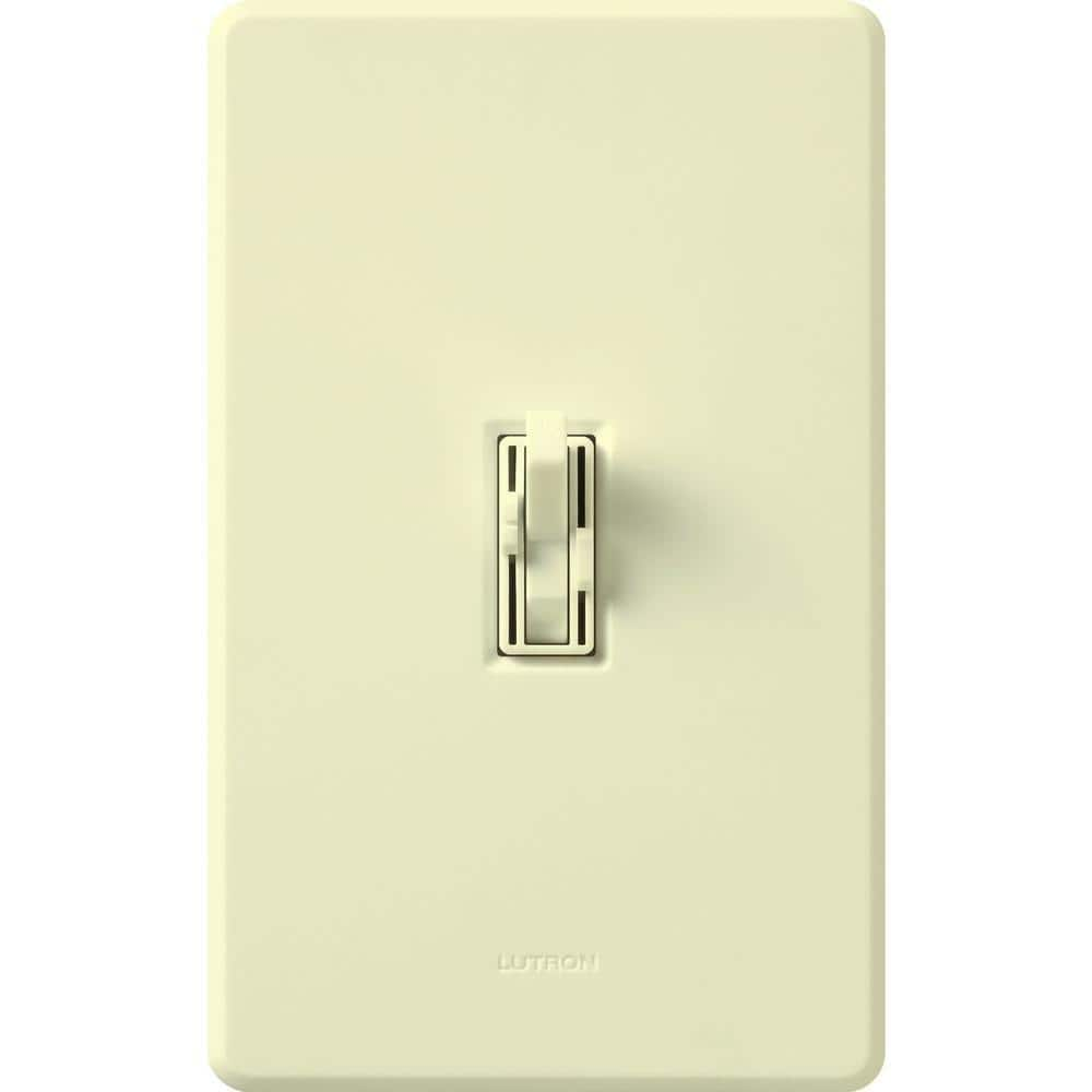 Lutron Toggler 1.5 Amp Single-Pole 3-Speed Combination Fan and Light Control, Almond (AY2-LFSQ-AL)