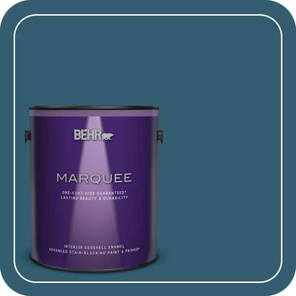 BEHR MARQUEE 1 gal. #ECC-13-3 Flowing River Eggshell Enamel Interior Paint & Primer