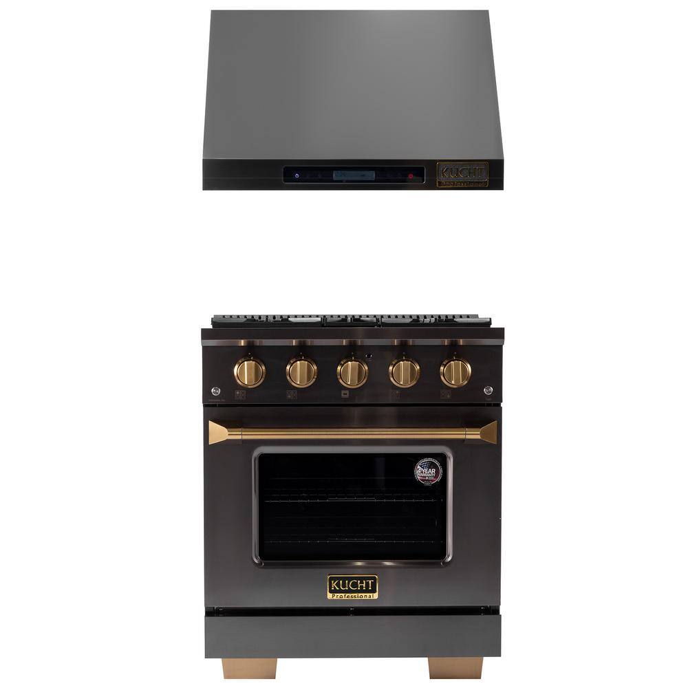 Kucht Gemstone 30 in. 4.2 cu. ft. 4Burners Natural Gas Range with