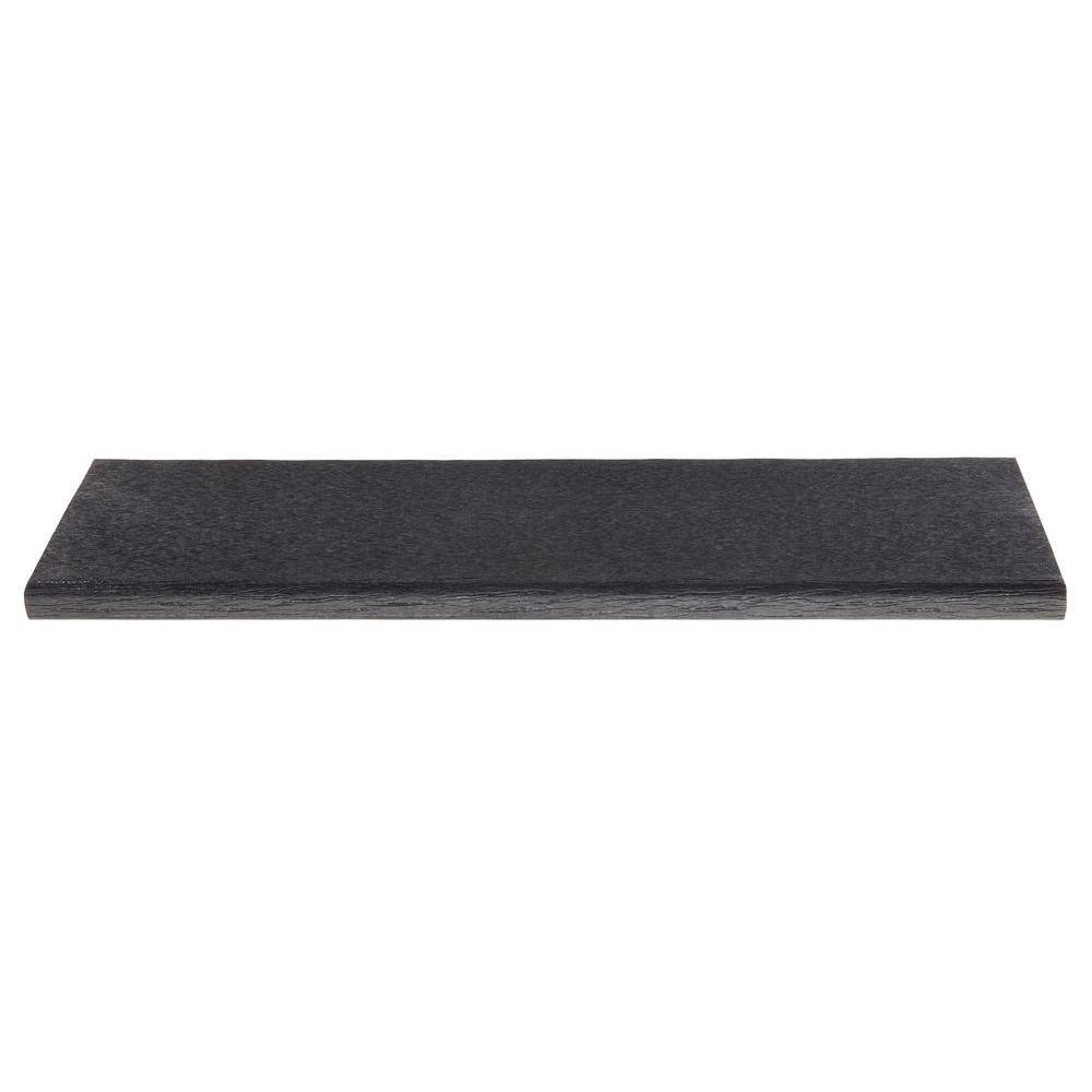 Black Polywood Nautical 72" Outdoor Dining Table