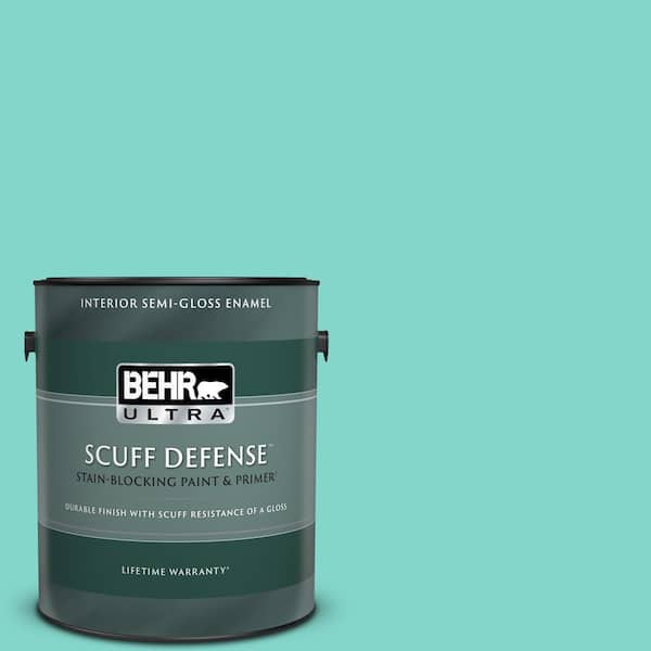 BEHR ULTRA 1 gal. Home Decorators Collection #HDC-MD-09 Island Oasis Extra Durable Semi-Gloss Enamel Interior Paint & Primer