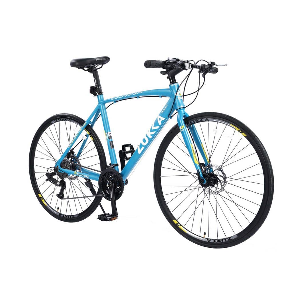27 Speed Blue Hybrid Bike Disc Brake 700 C Road Bike Suiyuaneryu-19 - The  Home Depot