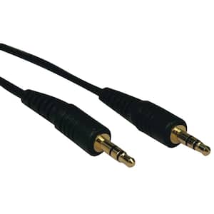 Standard Phone (1/4) plug to two (2) RCA jack audio adapter cable 6 inches