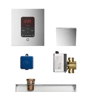 MS Butler Package with iTempo Pro Square Programmable Control for Steam Bath Generator in Polished Chrome