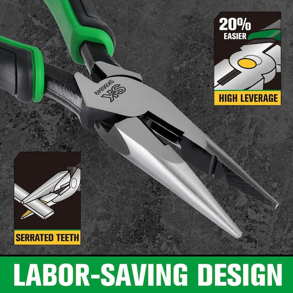 SK SK02104 8 in. Long Nose Plier SK02104 - The Home Depot