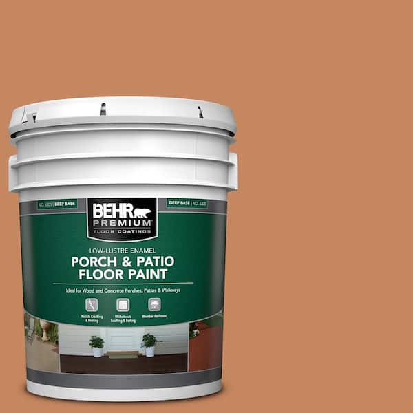 5 gal. #PFC-17 Rusty Orange Low-Lustre Enamel Interior/Exterior Porch and Patio Floor Paint