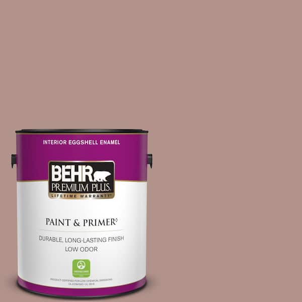 BEHR PREMIUM PLUS 1 gal. #180F-4 Desert Willow Eggshell Enamel Low Odor Interior Paint & Primer