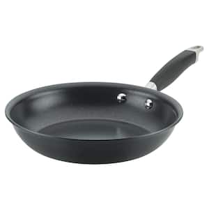10 .25 in. Hard-Anodized Aluminum Ultra Durable Nonstick Stain-Resistant Skillet in Onyx with Comfortable Grip Handle