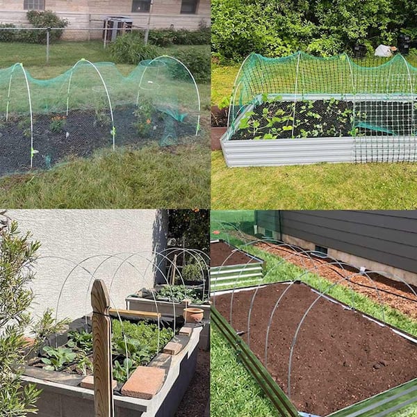 TTL Garden - Lot de 6 arches de tunnel - 50 x 48 cm - 50 cm de large - En acier revêtu - Arche TTL Garden - Lot de 6 arches de tunnel - 50 x 48 cm - 50 cm de large - En acier revêtu - Arche