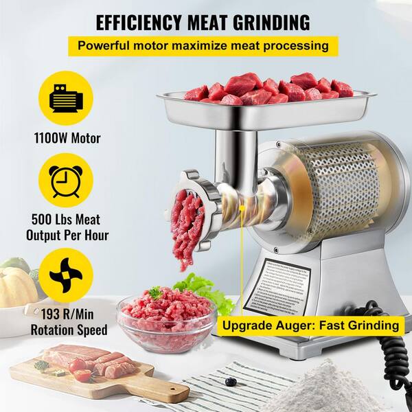Commercial Kitchen Equipment 1.5HP 1100W Commercial Meat Grinder Sausage Stuffer Mincer Electric