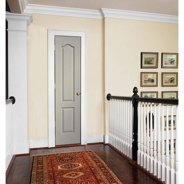 JELD-WEN 18 in. x 80 in. Camden Desert Sand Left-Hand Textured