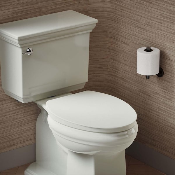 Impro ReadyLatch Quiet-Close Elongated Front Toilet Seat in Dune