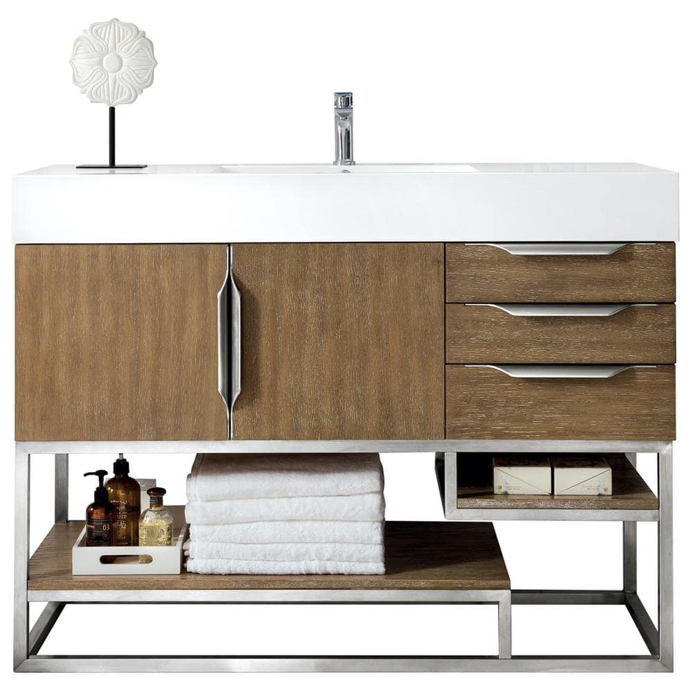 Columbia 48 in. W x 19.5 in. D x 36 in. H Single Bath Vanity in Latte Oak w