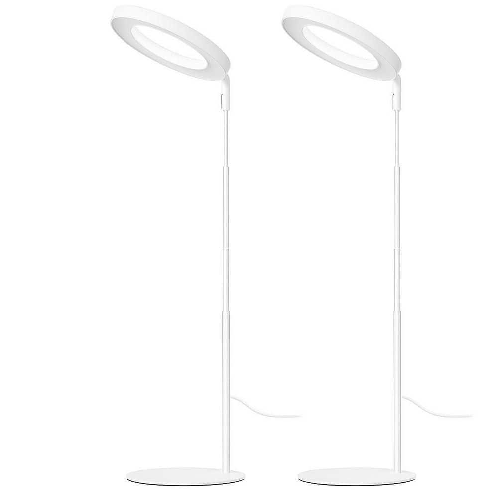 White Adjustable Full Spectrum Grow Light, Height Adjustable Aluminum Fixture with Timer for Indoor Plants, 2-Pack price history on PriceWatchPro