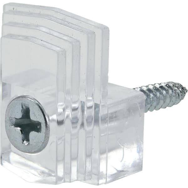 Clear Plastic Mirror Clip 2001-P Pack of 6 – Hardware Decor