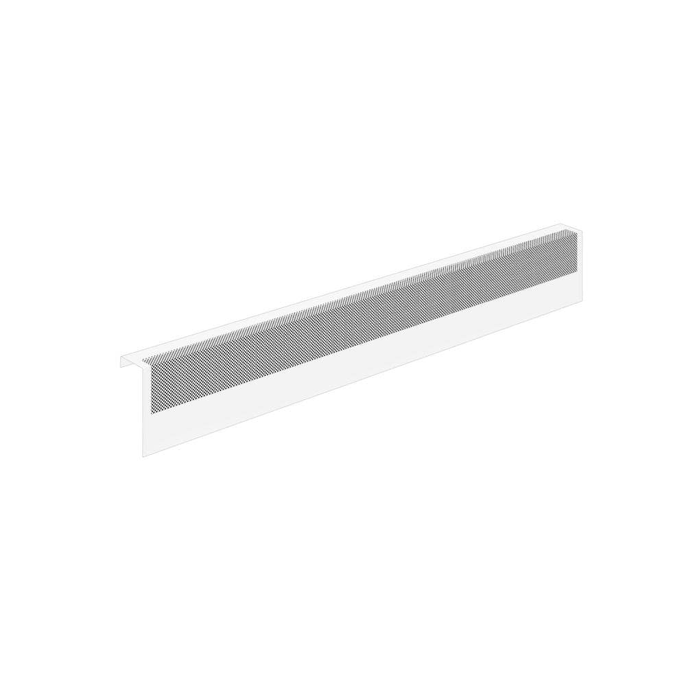 Baseboarders Basic Series 4 Ft. Galvanized Steel Easy Slip-on Baseboard 