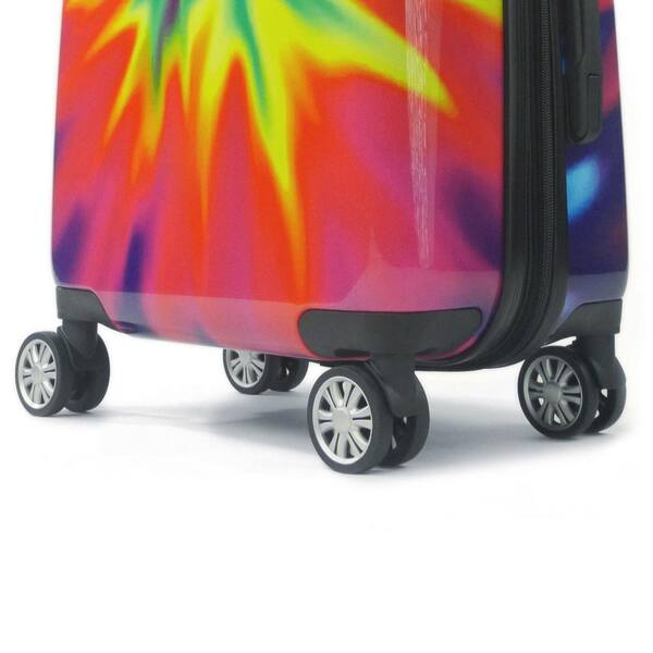 Ful Tie Dye Nested 3-Piece Spinner Luggage Set