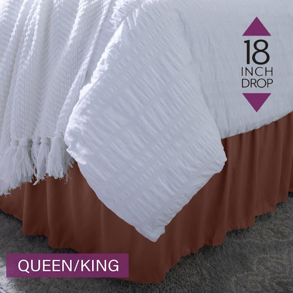 Full size bed skirt 18 clearance drop