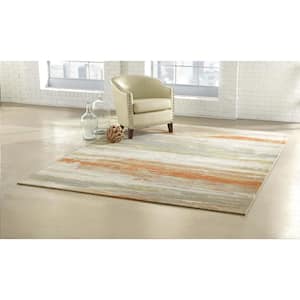 Water Multi Color 5 ft. x 7 ft.  Color Indoor Area Rug