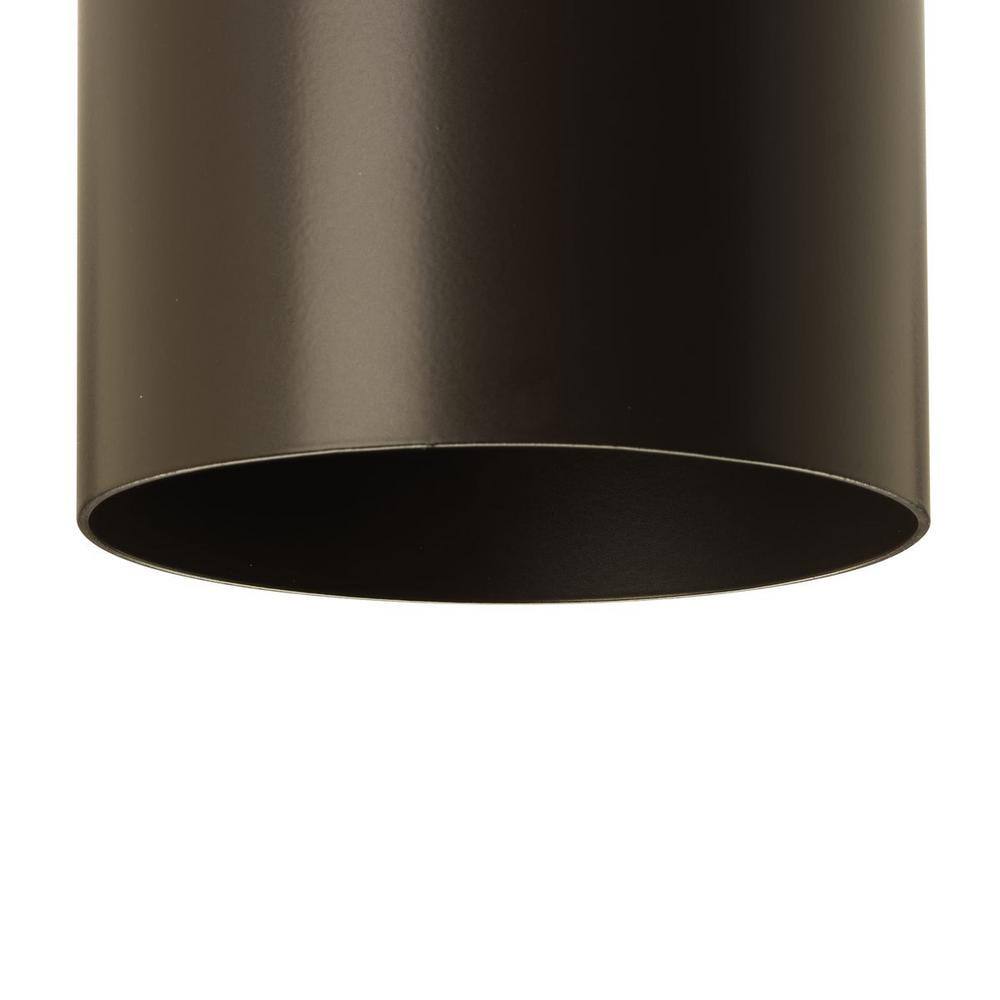 Antique Bronze 6.5" LED Outdoor Ceiling Mount Cylinder Light