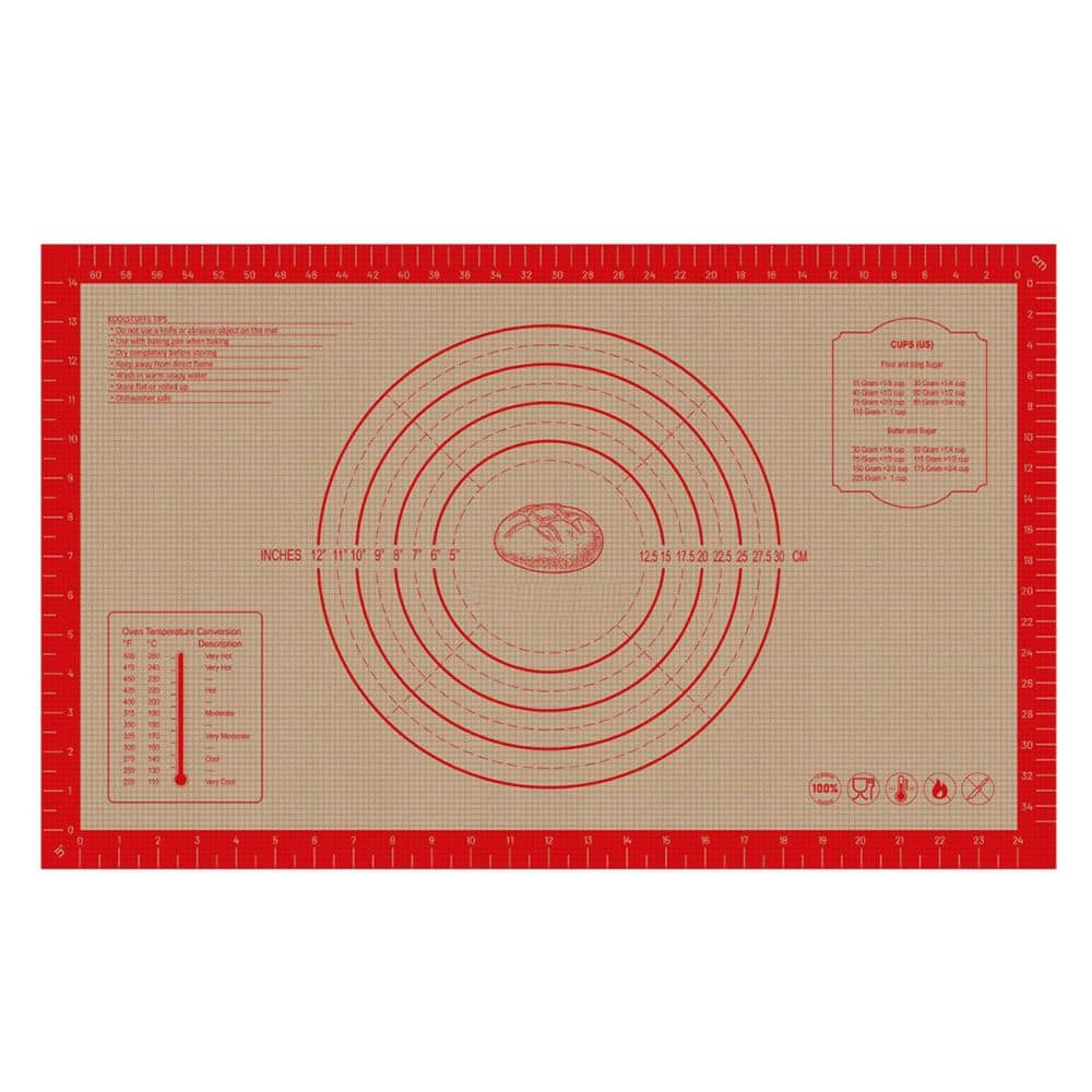Non-Stick Silicone Pastry Mat 26x16 Inch Anti-Slip Baking Mat with Measurement Guide for Dough Pizza Pie Cookie price history on PriceWatchPro