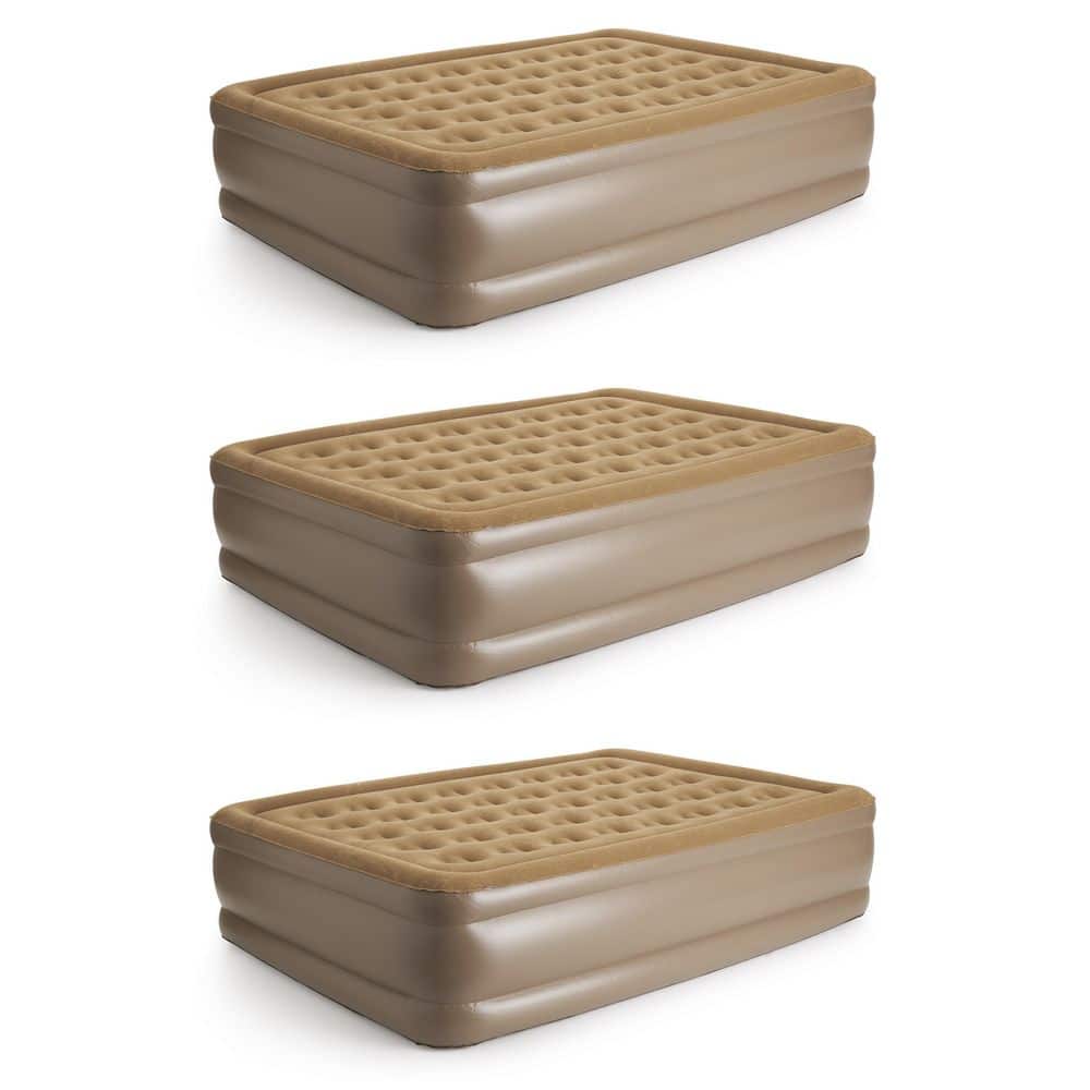 INSTABED Raised Queen Air Bed Mattress with Never Flat Air Pump (3