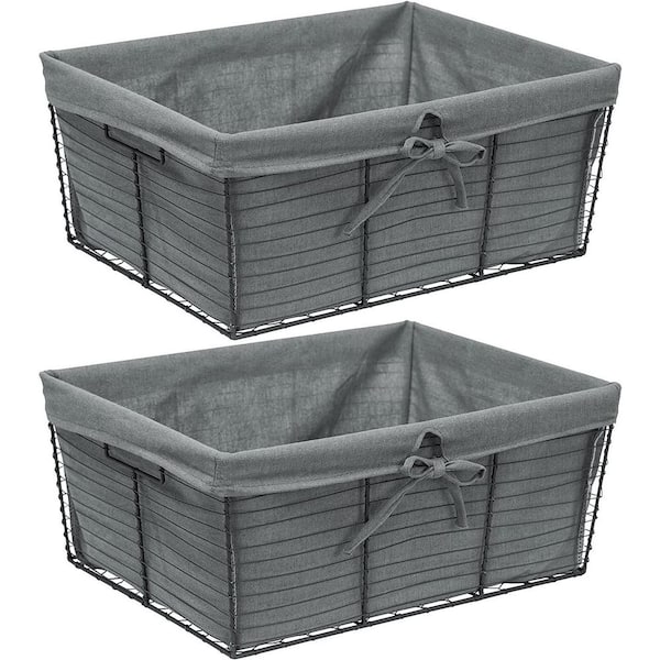 Sorbus 6 Pack Storage Wire Basket Set White
