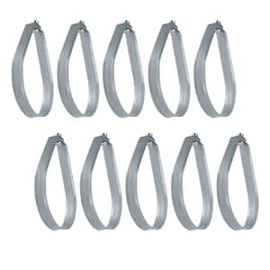 The Plumber's Choice 2 in. PEX Tubing J-Hook Hanger with Nails, Isolates Pipe and Wire from Framing, Hard Plastic (10-Pack)