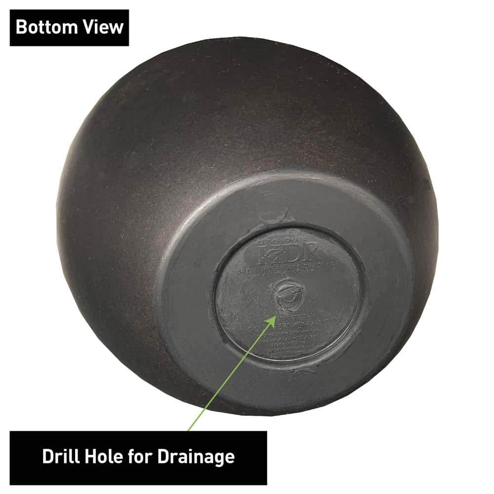 Medium Coffee Resin Egg-Shaped Indoor/Outdoor Planter