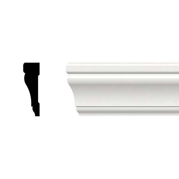 Ekena Millwork 2-1/4 in. x 3/4 in. x 96 in. Casing Moulding, PVC (8-Pack)