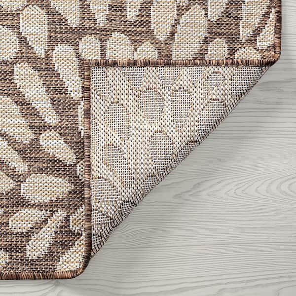 Tayse Nature Seashore Nautical Area Rug - Beige Beige