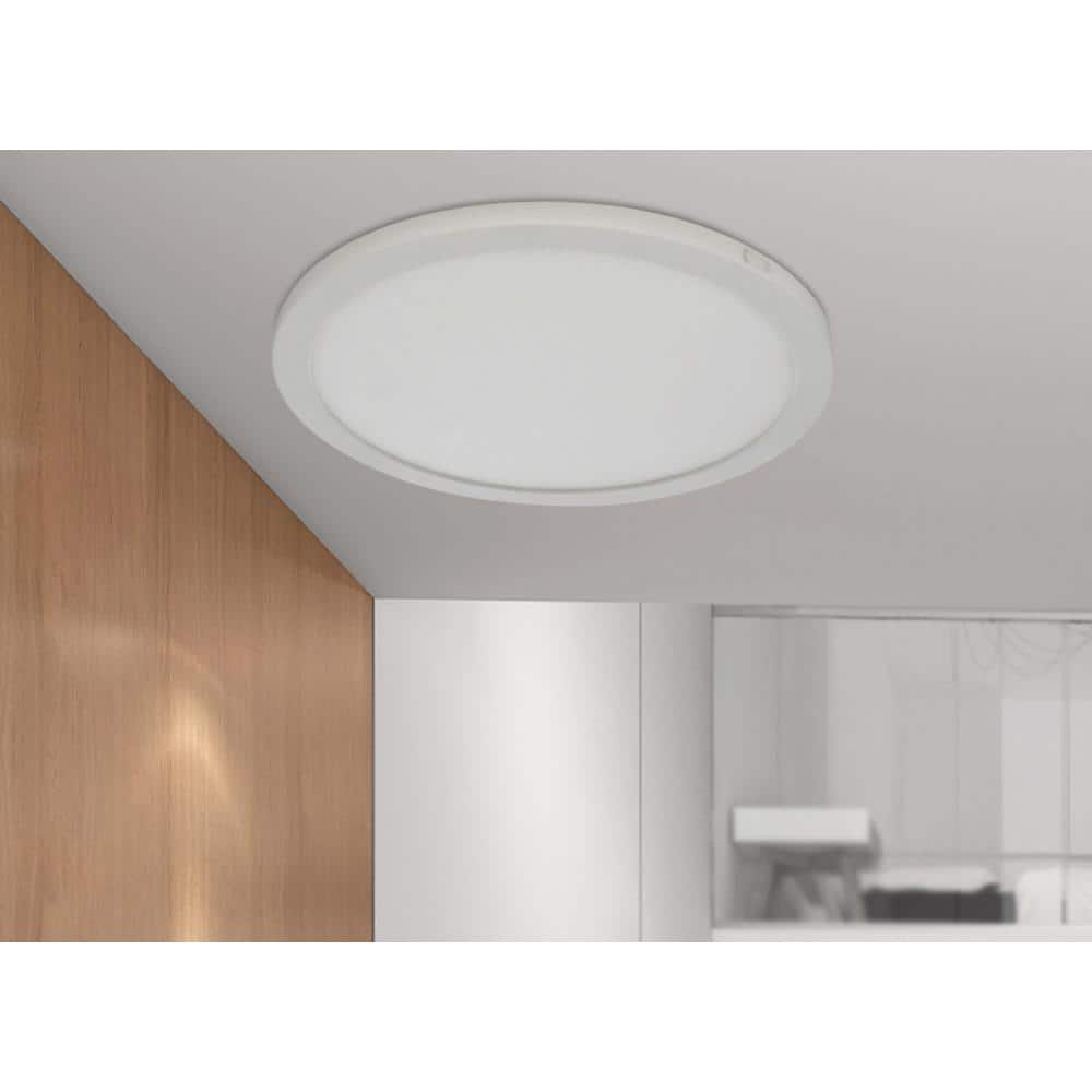 ModPLUS White Acrylic LED Flush Mount Light