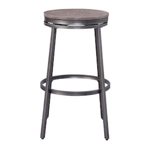 Chesson 30" Two-Tone Grey Backless Bar Stool