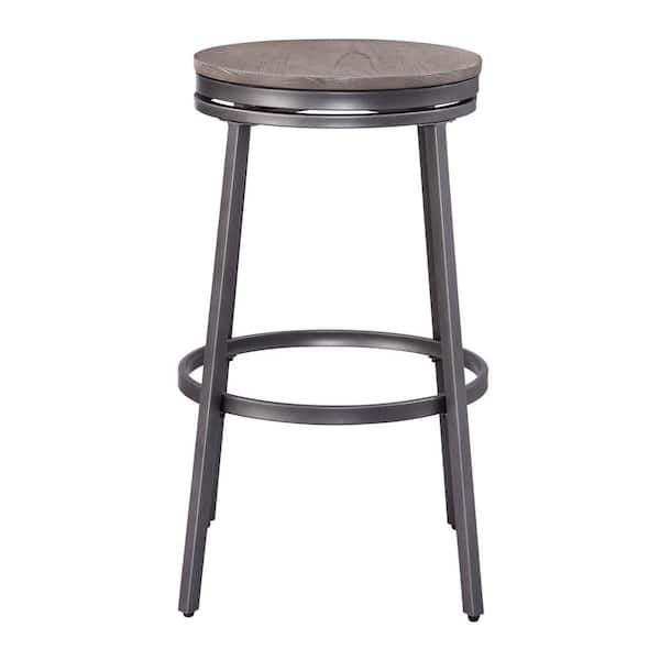 Chesson 30 Two Tone Grey Backless Bar, Grey Backless Bar Stools