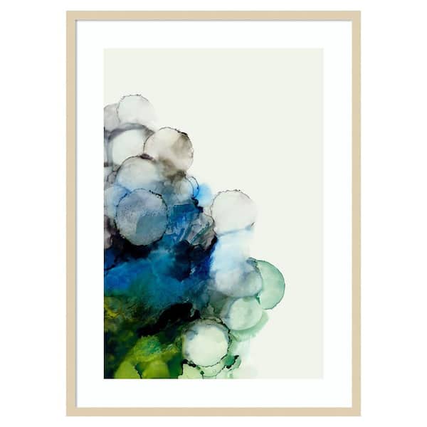 Amanti Art Blue Moss by PI Studio 1 Piece Framed Giclee Abstract Art Print 41 in. x 30 in.