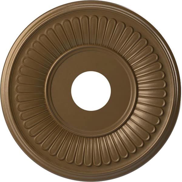 16" OD x 3-1/2" ID x 1" P Berkshire Thermoformed PVC Ceiling Medallion Fits Canopies up to 7", Metallic Champagne Bronze