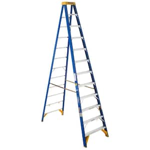 12 ft. Fiberglass Electricians JobStation Step Ladder with 375 lb. Load Capacity Type IAA Duty Rating