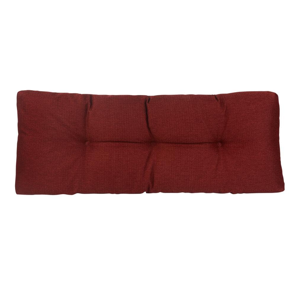 The Gripper Tufted 36 inch Universal Bench Cushion, Omega, Brown