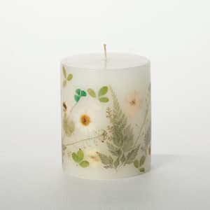 4" Infused Garden Breeze Pillar Candle