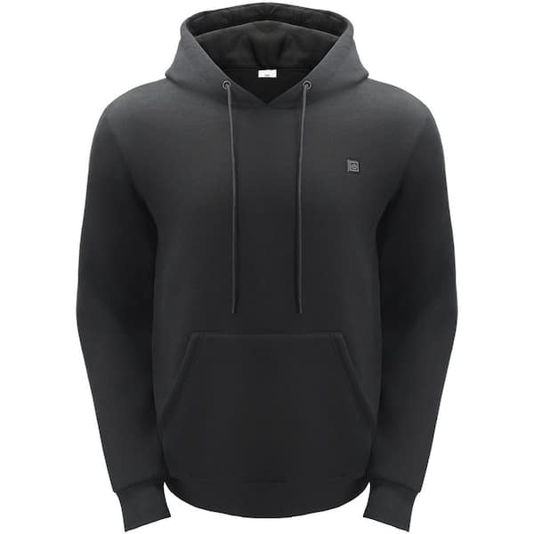 SKYSHALO XXXL Size Heated Hoodie, Unisex Heated Sweatshirt with Battery Pack 7.4-Volt Zip Up Electric Jacket with 5-Heating Zones