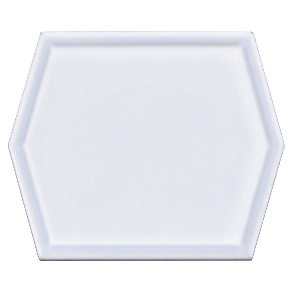 Chantelle Rhotek 5 in. x 6 in. Glossy Hexagon Ceramic Wall Tile (4.46 sq. f
