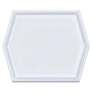 Chantelle Rhotek 5 in. x 6 in. Glossy Hexagon Ceramic Wall Tile Sample