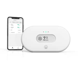 View Air Quality Battery-Operated Indoor Air Quality Monitor with Wi-Fi, for PM2.5, Humidity and Temperature