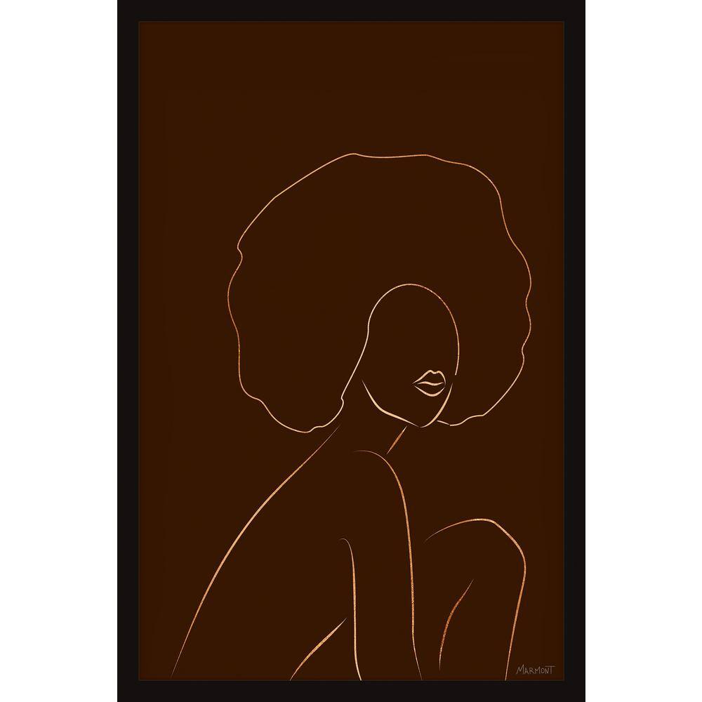 Timeless Afro by Marmont Hill Framed People Art Print 12 in. x 8 in.