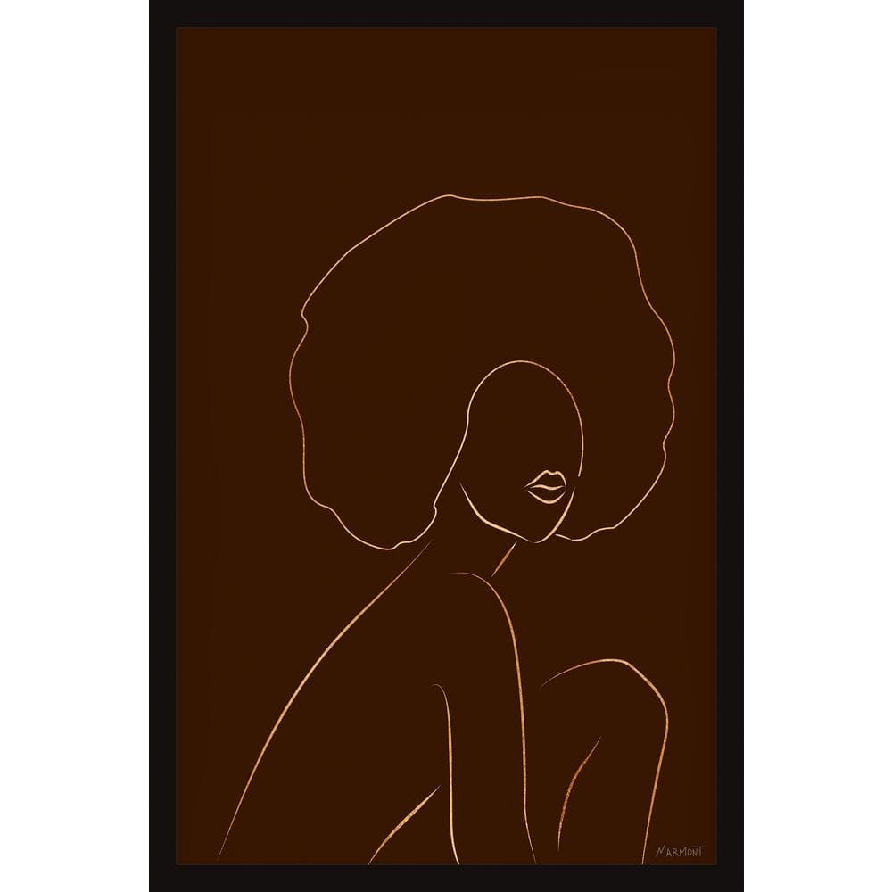 Timeless Afro by Marmont Hill Framed People Art Print 18 in. x 12 in.