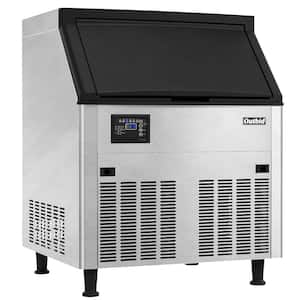 26 in. Ice Production Per Day 265 lb. Freestanding Ice Maker in Stainless Steel