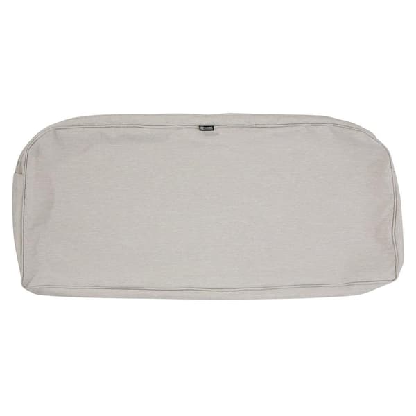 Classic Accessories Montlake Heather Grey 20 in. W x 20 in. D x 2 in. Thick  Rounded Back Square Outdoor Seat Cushion 62-006-HGREY-EC - The Home Depot